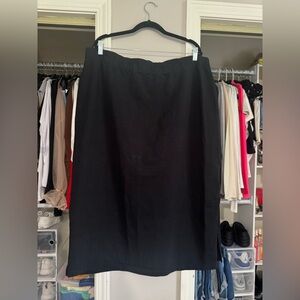 Ellos Black Midi Pencil Skirt for Work